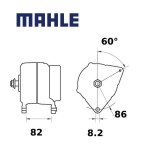 Alternátor MAHLE 14V 120A