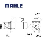 Startér MAHLE 12V 3.0kW