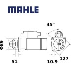Startér MAHLE 12V 3.1kW