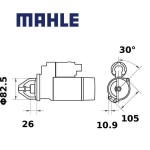 Startér MAHLE 12V 2.7kW