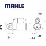 Startér MAHLE 12V 2.0kW