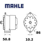 Alternátor MAHLE 14V 95A