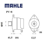 Alternátor MAHLE 28V 50A