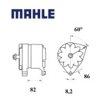 Alternátor MAHLE 14V 70A