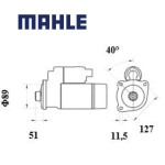 Startér MAHLE 12V 3.0kW