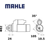 Startér MAHLE 12V 1.4kW