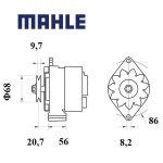 Alternátor MAHLE 14V 55A