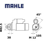 Startér MAHLE 12V 1.4kW