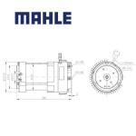 Elektrický motor MAHLE 80V 1.2kW
