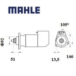 Startér MAHLE 24V 5.4kW