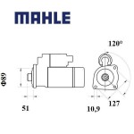 Startér MAHLE 24V 6.5kW
