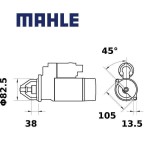 Startér MAHLE 12V 3.7 Kw