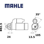 Startér MAHLE 12V 2.7kW