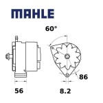 Alternátor MAHLE 14V 65A