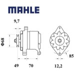 Alternátor MAHLE 14V 65A