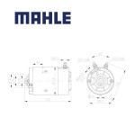 Elektrický motor MAHLE 12V 1.6kW