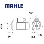 Startér MAHLE 24V 5.0kW