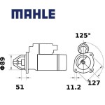 Startér MAHLE 24V 4kW